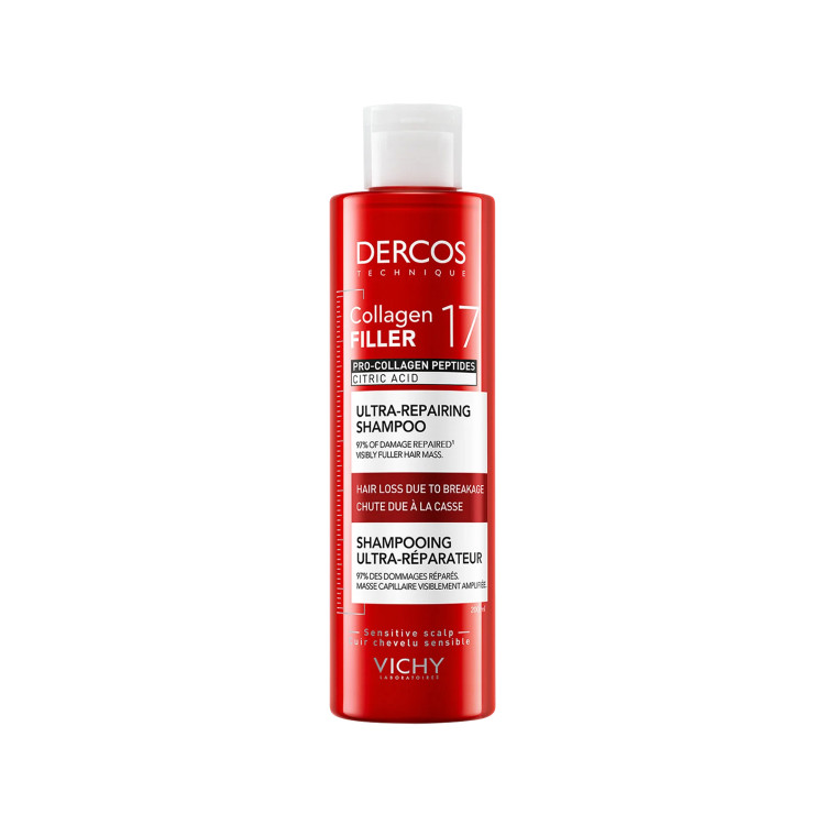 شامپو ترمیمکننده VICHY Dercos Collagen 17 | حجم ۲۰۰ میلیلیتر