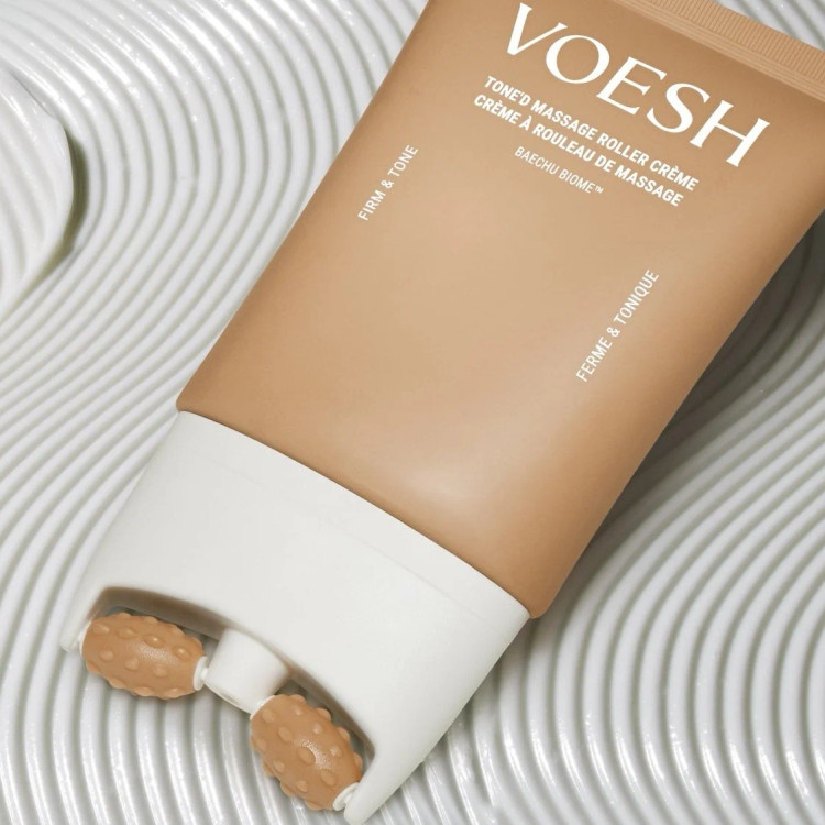 روغن کرم سفتکننده و لیفتکننده بدن Voesh New York Tone'D Body Firming Roller | حجم ۱۰۰ میلیلیتر روغن کرم لایهبردار و صافکننده بدن